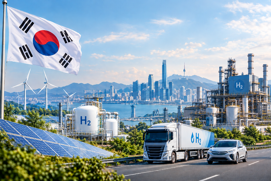 Jižní Korea představuje novou strategii dekarbonizace, vodík v ní má své místo